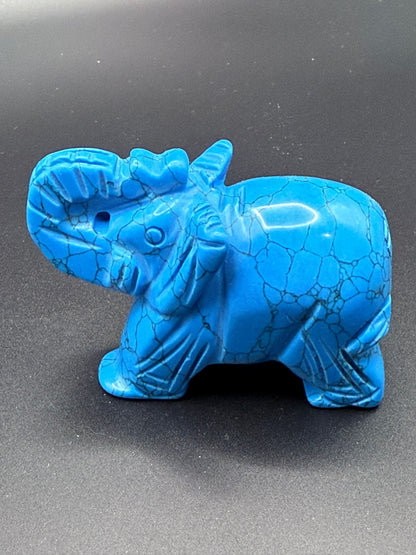 Blue Howlite Elephant