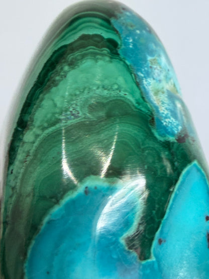 Chrysocolla with Malachite Freeform Premium– Madagascar – 275g -