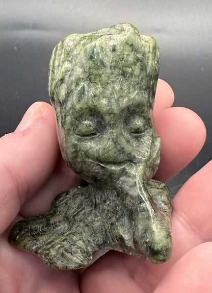 Serpentine Jade Groot Carving – 5.7cm