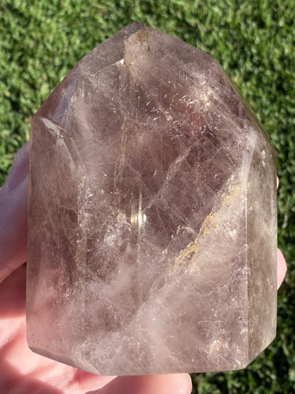 Smoky Quartz Included Quartz Tower – 230g