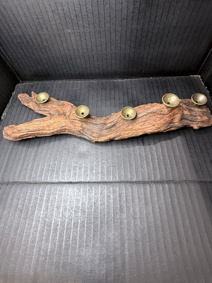 Clear Quartz Sphere Driftwood Display – Comes with 5 High-Quality Spheres