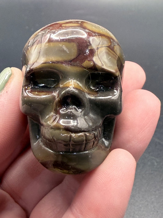 Fruit Jasper Skull