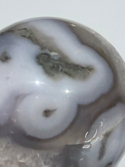Moss Agate Druzy Sphere – 225g | 5.5cm