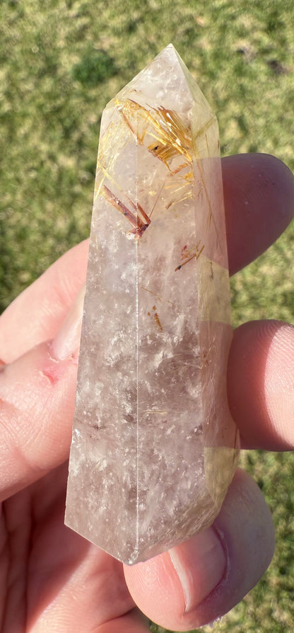 Rutilated Quartz Tower