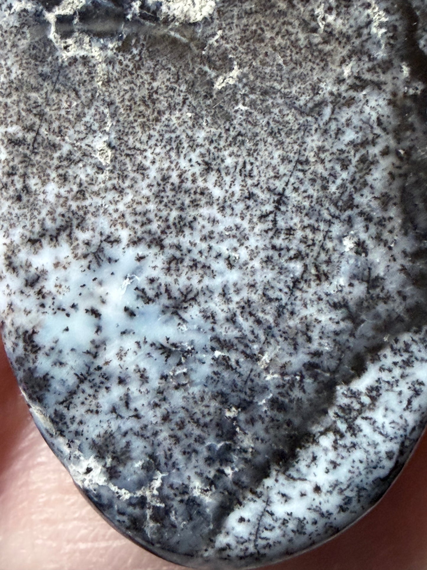 Dendritic Opal (Merlinite) Pendant Necklace