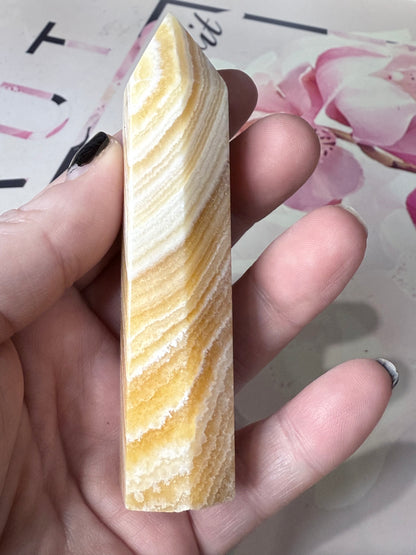 Orange Calcite Point