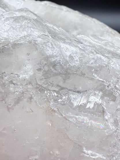 Clear Quartz Raw Candle Holder