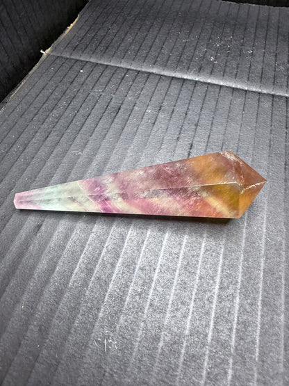 Candy Fluorite Wand on stand