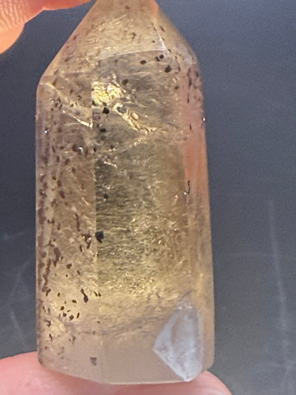 Smokey Citrine Tower with Inclusions