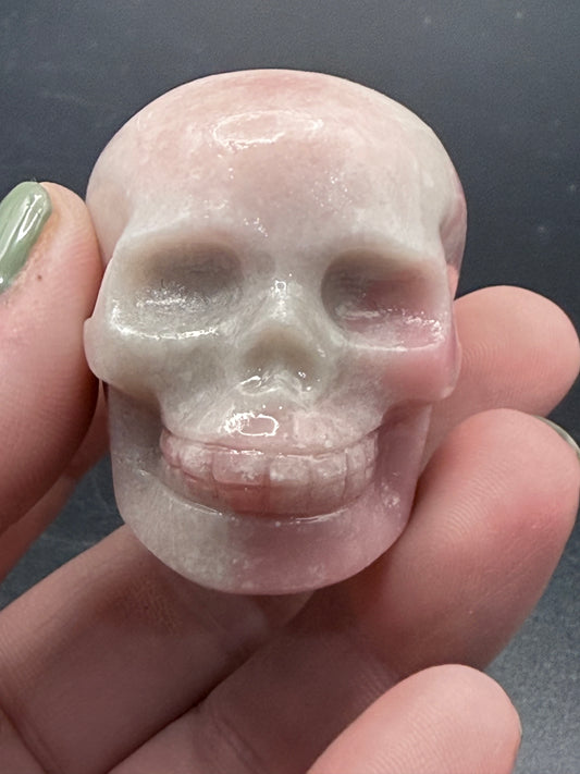 Pink Opal Skull
