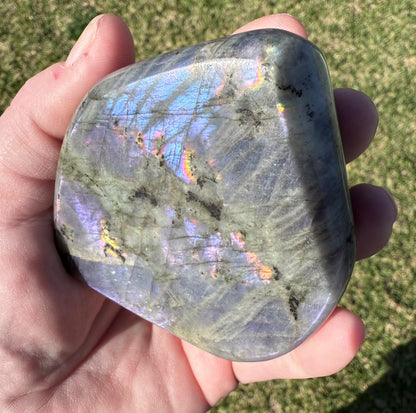 Polished Purple Flash Labradorite Freeform