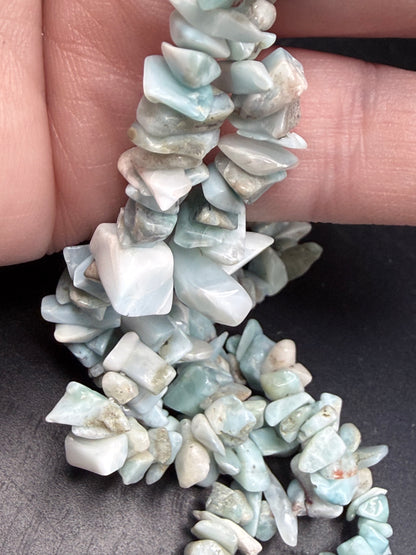 Larimar Chip Necklace & Bracelet