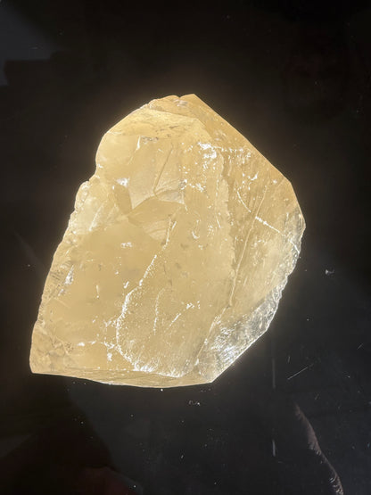 Raw Calcite on Light Base