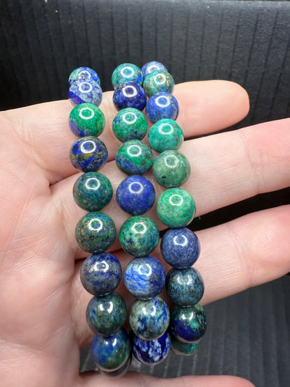 Azurite Lapis Lazuli Bracelet 8mm