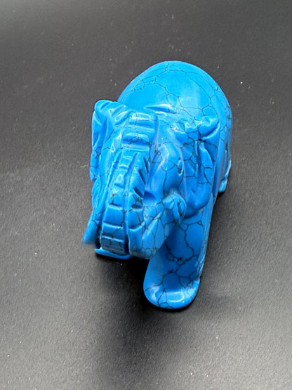 Blue Howlite Elephant