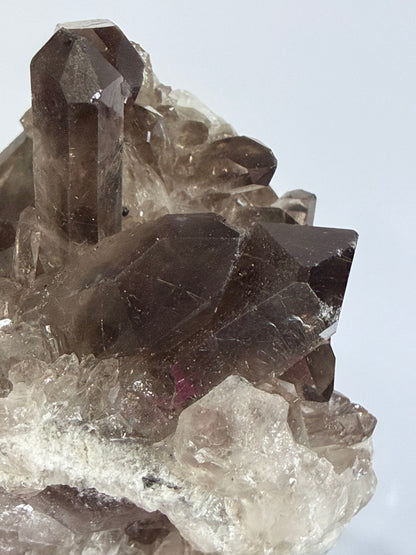 Smoky Quartz Crystal Cluster on Milky Quartz Matrix 214g | Natural Brazilian