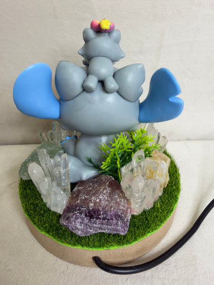 Stitch & Scrump Fluorite Crystal Garden USB Lamp