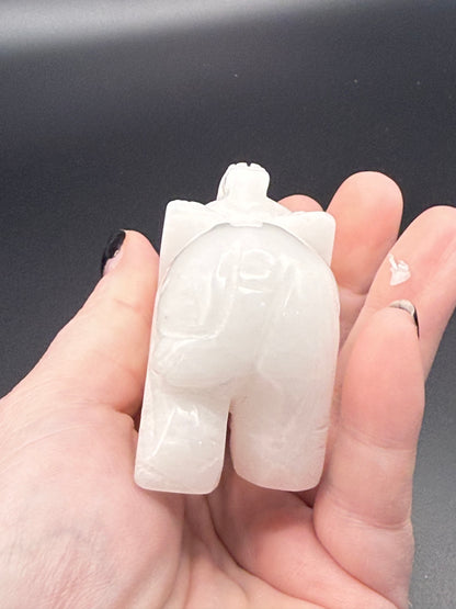 Milky Quartz Elephant