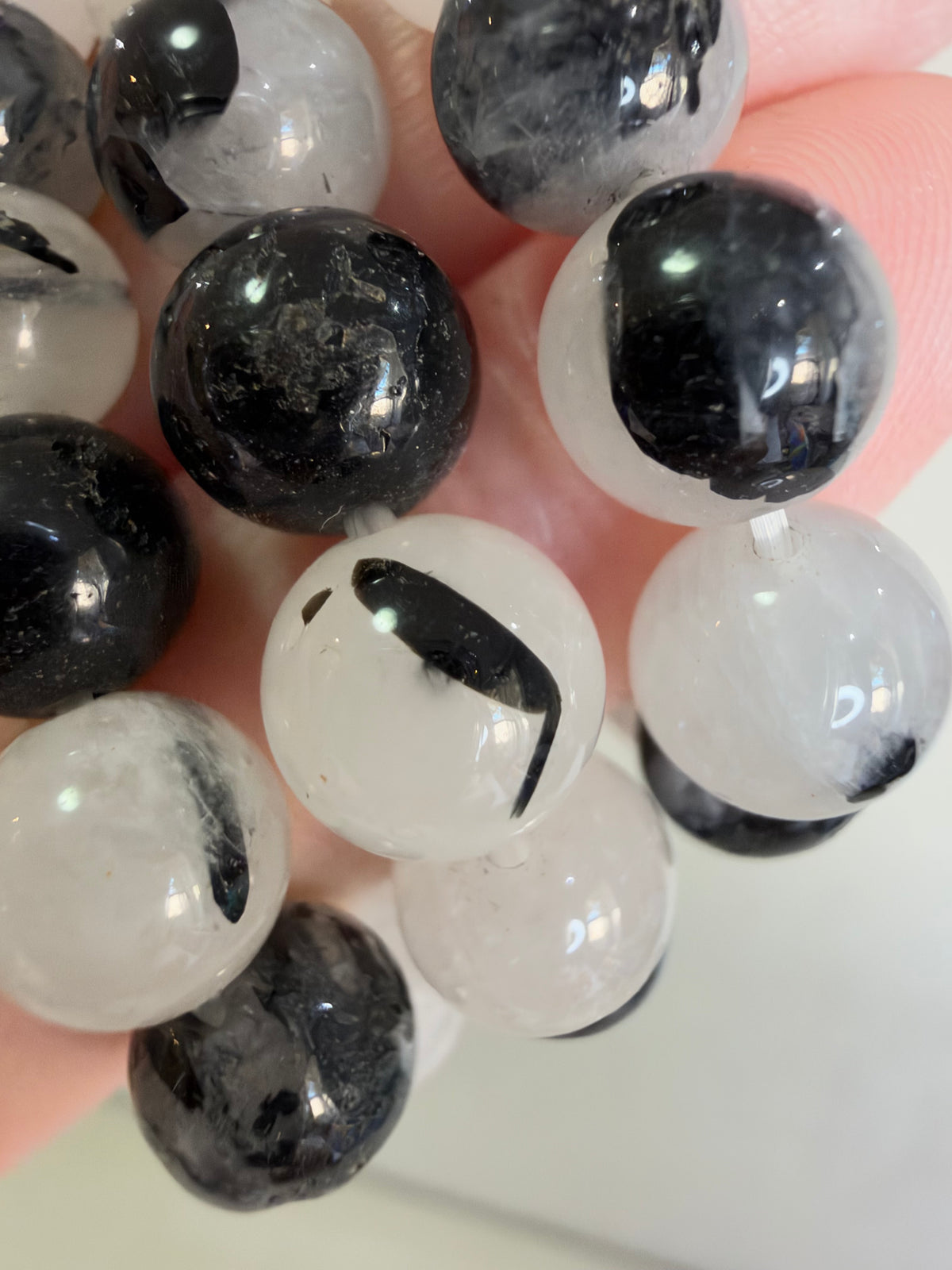 8mm Snowflake Obsidian Bracelet