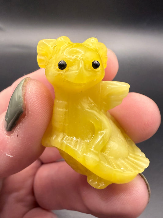 Yellow Jade Baby Dragon – 4cm