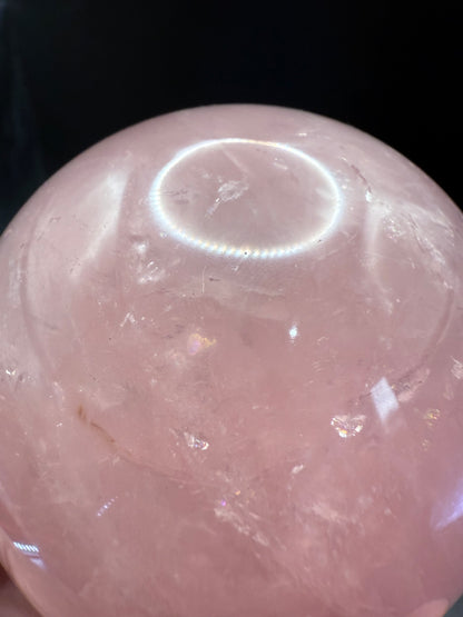 Big Bright Pink Rose Quartz Sphere