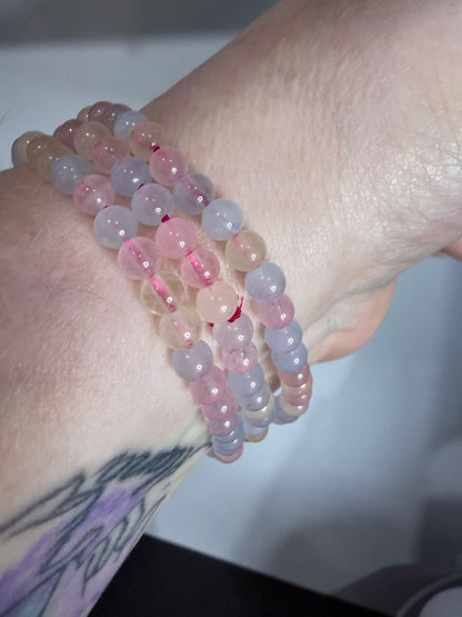 4mm Morganite Bracelet –

Love • Compassion • Emotional Healing