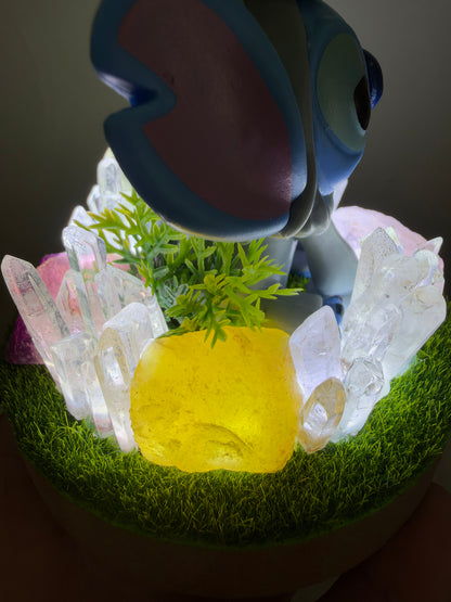 Stitch & Scrump Fluorite Crystal Garden USB Lamp