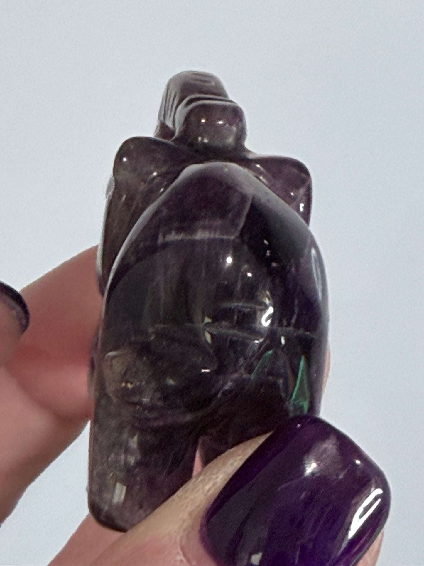 Amethyst Elephant Carving – 5cm