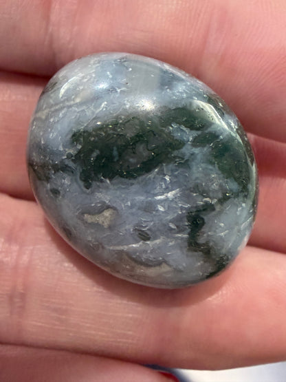 Moss Agate Tumble – Intuitively Chosen