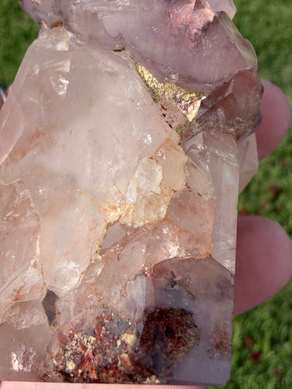 Large Included Amethyst Cluster Point– 215g | 8.5cm