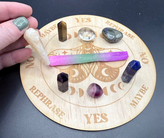 Crystal Pendulum Divination Grid – Intuition & Clarity Starter Set - Crystal wonderland By Lisa