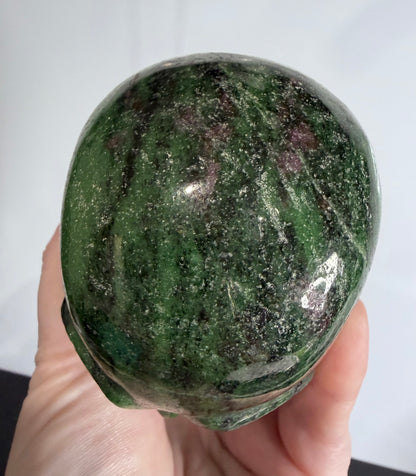 Ruby in Zoisite Skull (UV Reactive) – Large | 757g