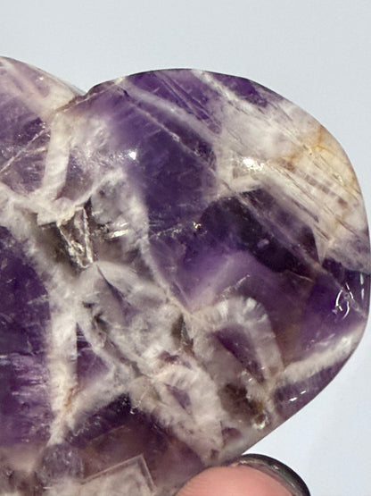 Chevron Amethyst Heart – Self Standing C