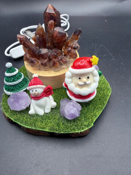 Fire Quartz Christmas Display – Colour-Changing Light Edition