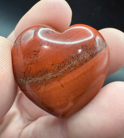 Red Jasper Heart – 3cm (Intuitively Chosen)