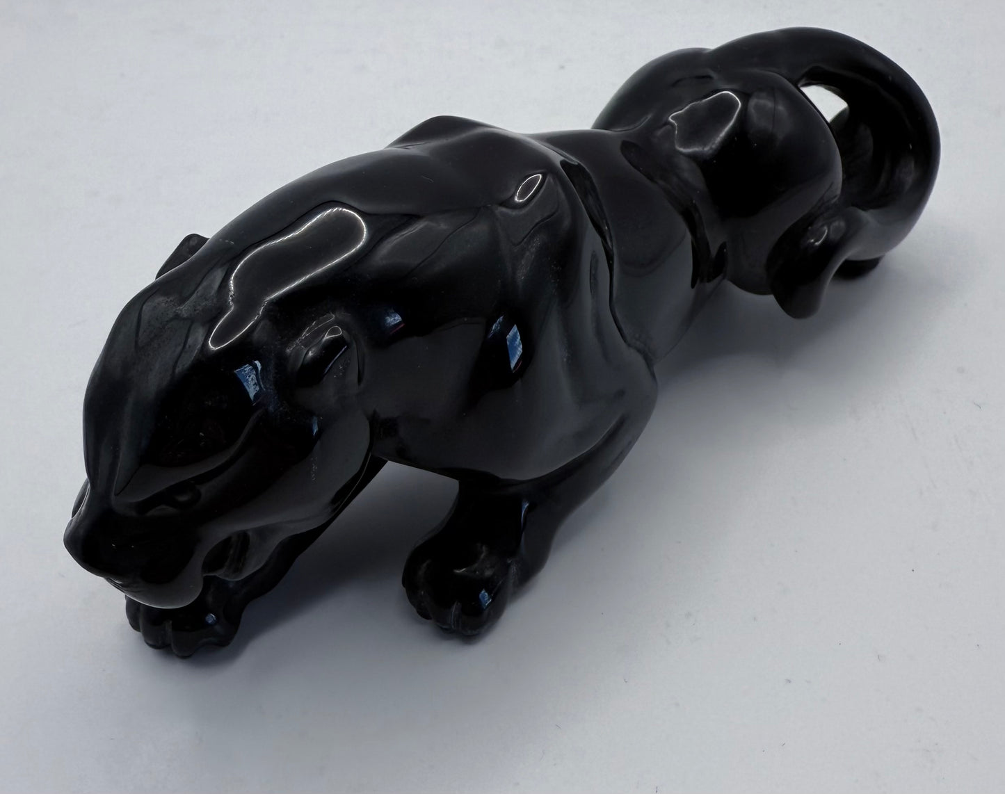 Black Obsidian Panther Carving