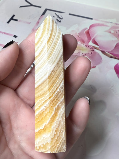 Orange Calcite Point