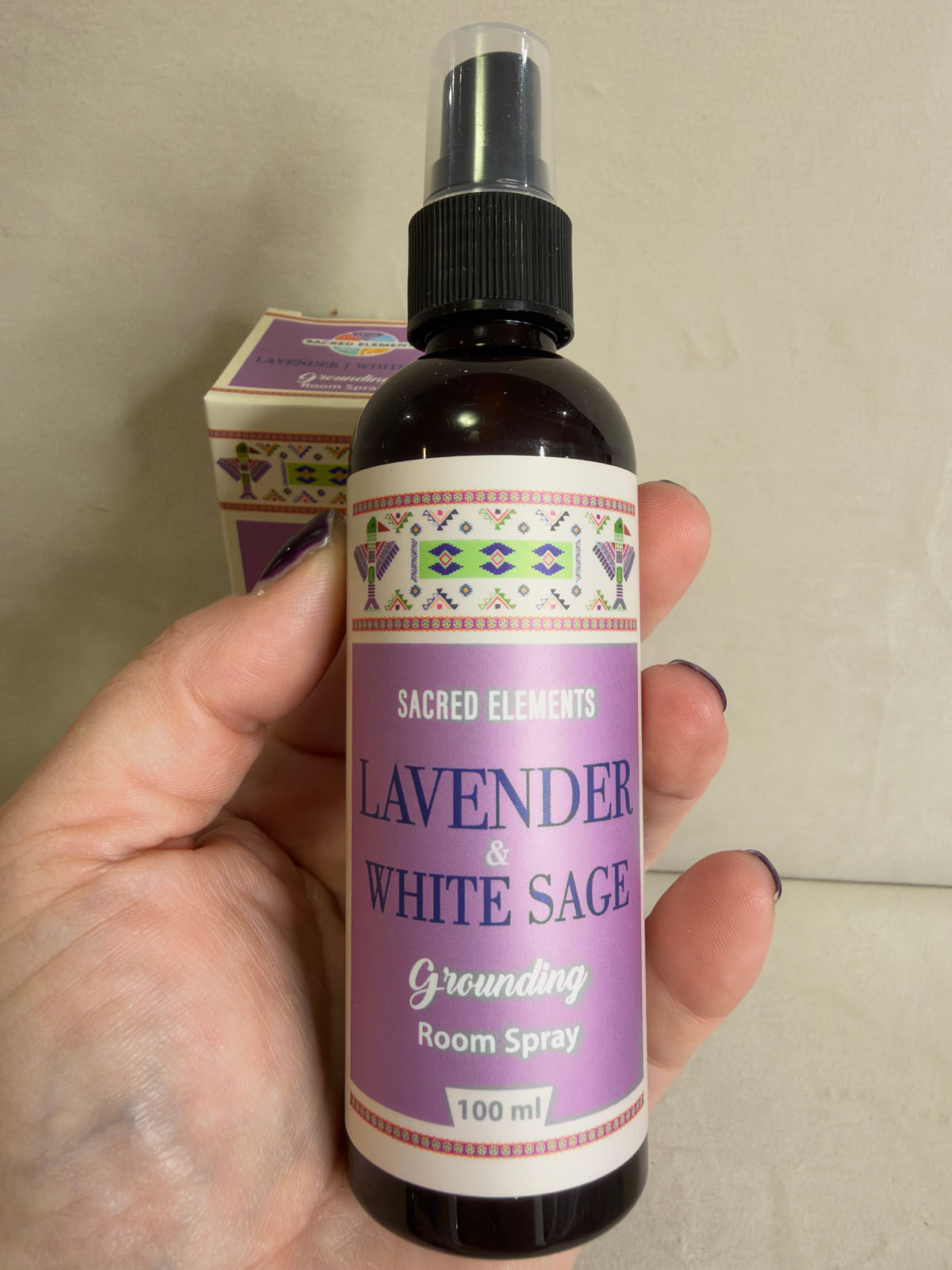 Sacred Elements Lavender & White Sage Grounding Room Spray – 100 mL