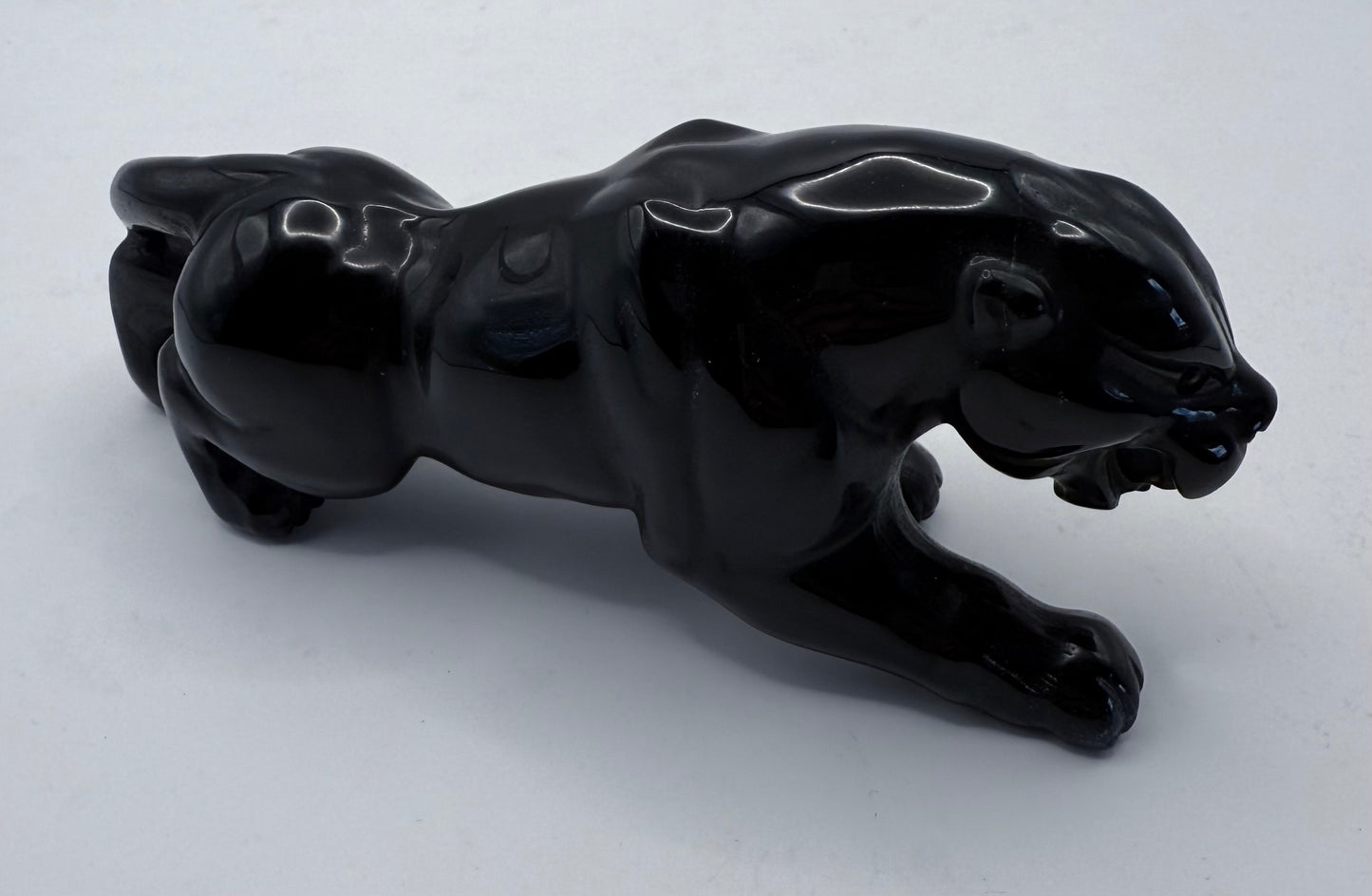 Black Obsidian Panther Carving