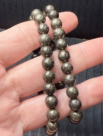 Pyrite 8MM Bracelet
