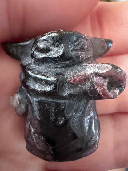 Yoda Mixed Crystal Mini Carving – Approx. 3cm