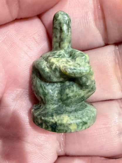 Crystal Middle Finger Carving – Approx. 3cm (Select Your Material)