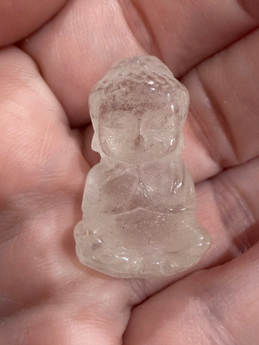 Buddha Crystal Mini Carving – Clear Quartz | 3cm