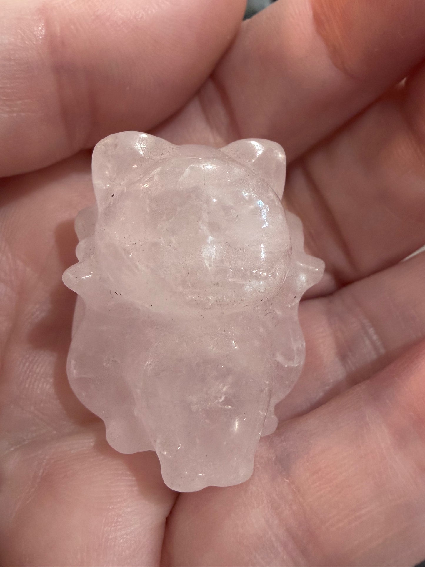 Nine-Tail Fox Crystal Mini Carving – Various Materials – 3–4cm