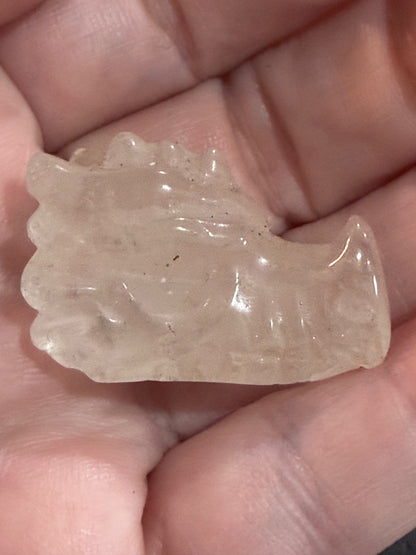 Dragon Head Crystal 3cm Mini Carving – Various Materials