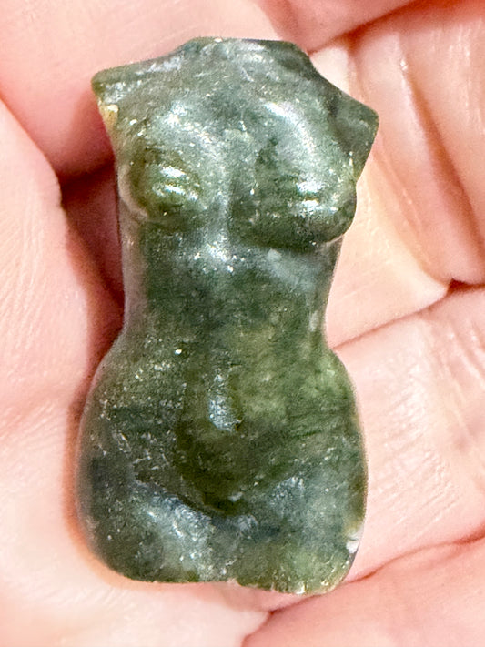Goddess Body Crystal Mini Carving – Various Materials
