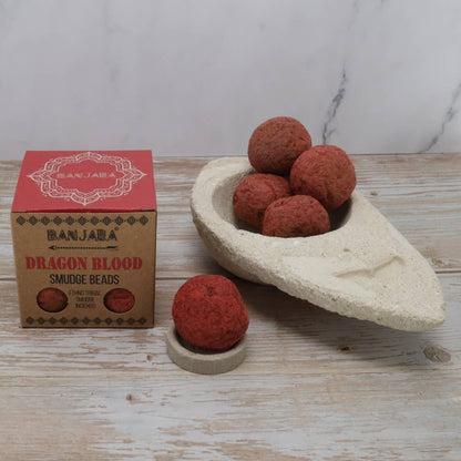 Dragon Blood Smudge Beads by Banjara