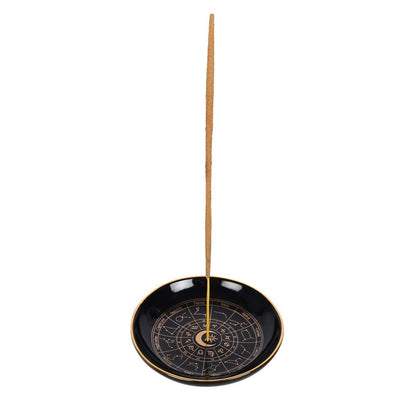 Astrology Wheel Ceramic Incense Dish