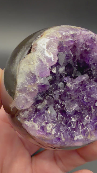 Amethyst Geode Sphere – A Grade D