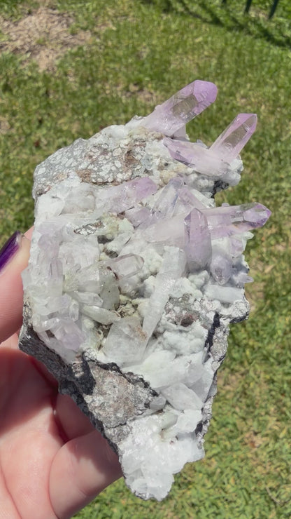 VERA CRUZ AMETHYST CLUSTER ON MATRIX — COLLECTOR PIECE 260g